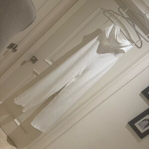 Elegant White Women's Flare Jumpsuit